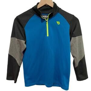 OshKosh Blue & Gray Athletic Quarter Zip Pull Over Sweatshirt Size 10